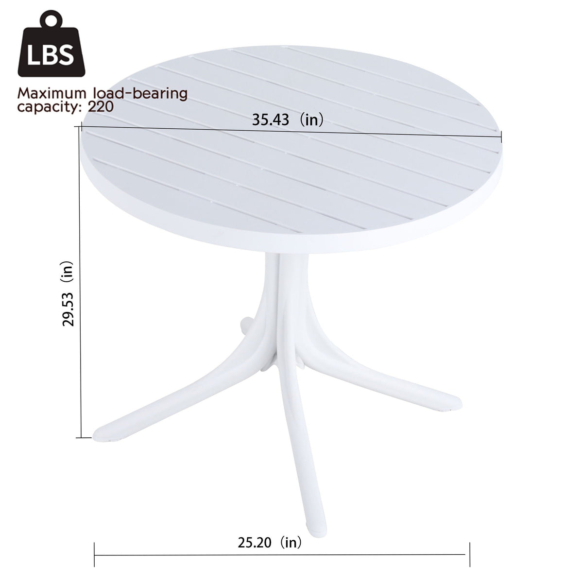 4 Modern Stackable Plastic Armchair Set with Round Table - Light Blue or Dark Gray