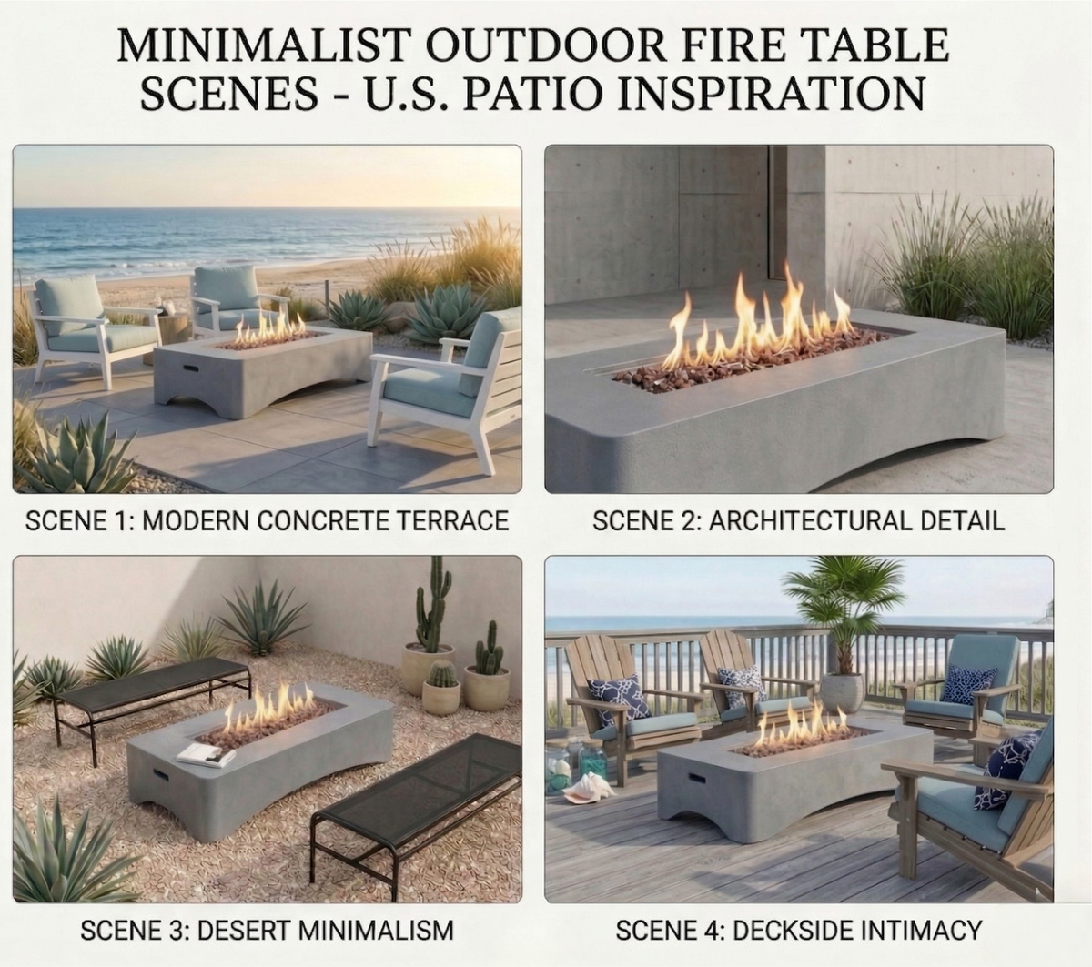 56' Propane Fire Pit Table