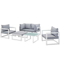 Fortuna 6 Piece Outdoor Patio Sectional Sofa Set by Modway - EEI-1723