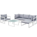 Fortuna 6 Piece Outdoor Patio Sectional Sofa Set by Modway - EEI-1731