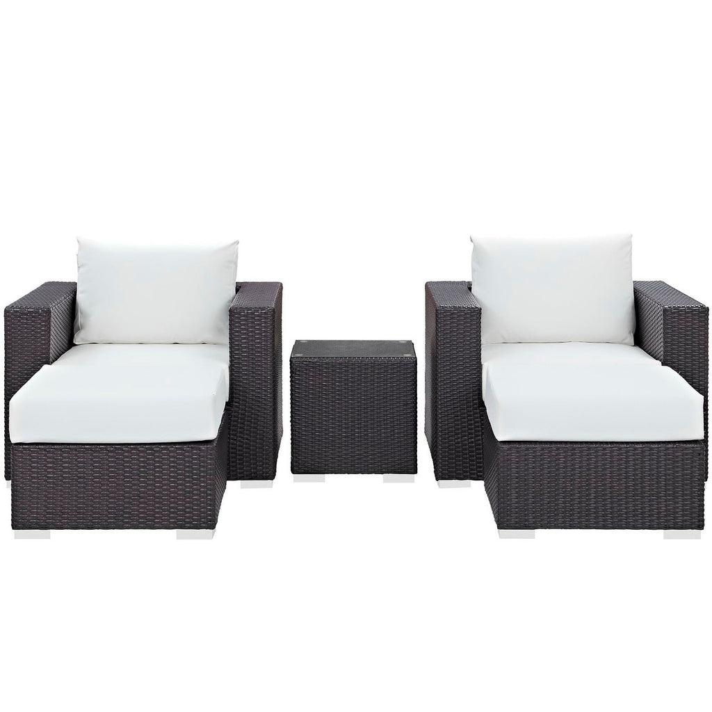 Convene 5 Piece Outdoor Patio Sectional Set by Modway