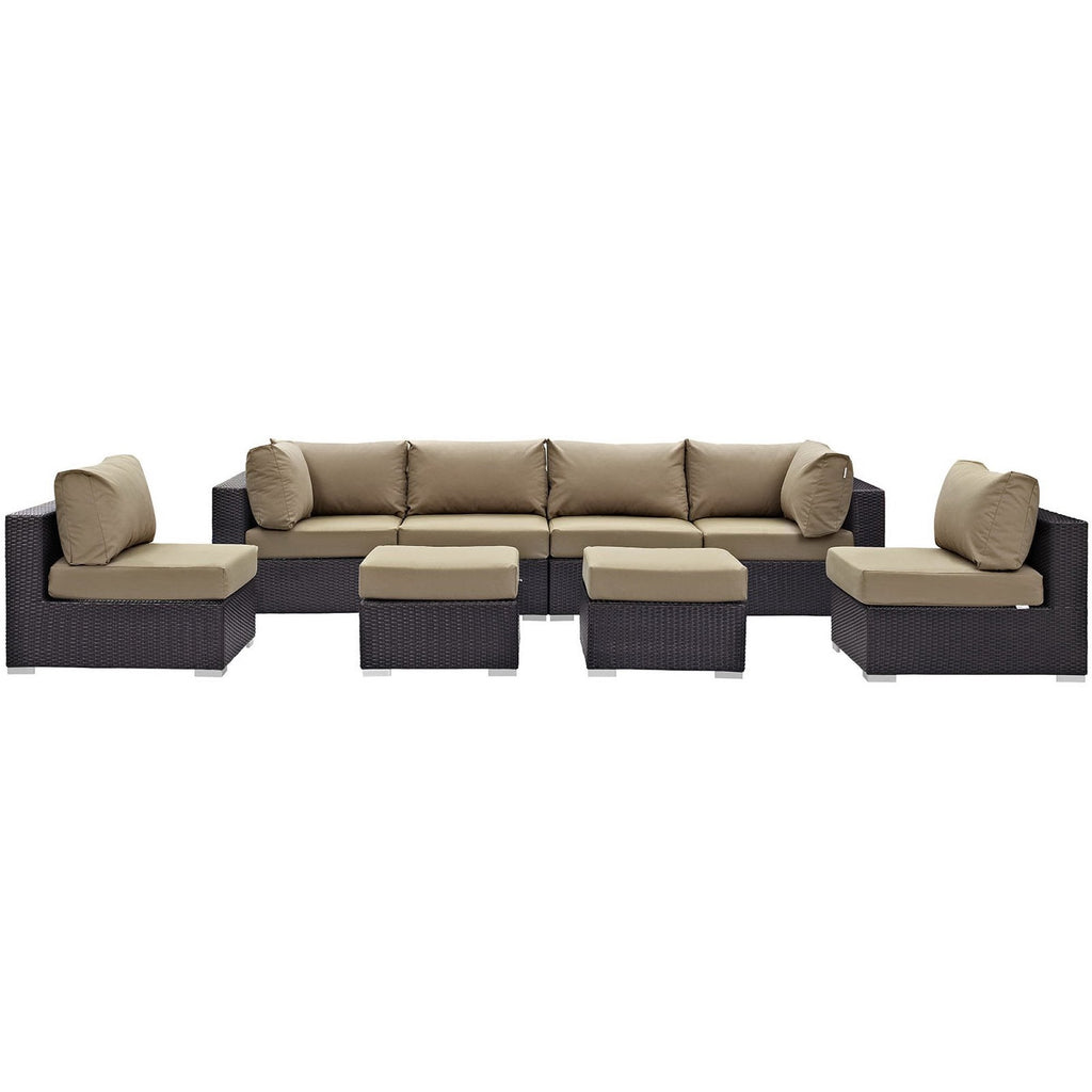 Convene 8 Piece Outdoor Patio Sectional Set by Modway