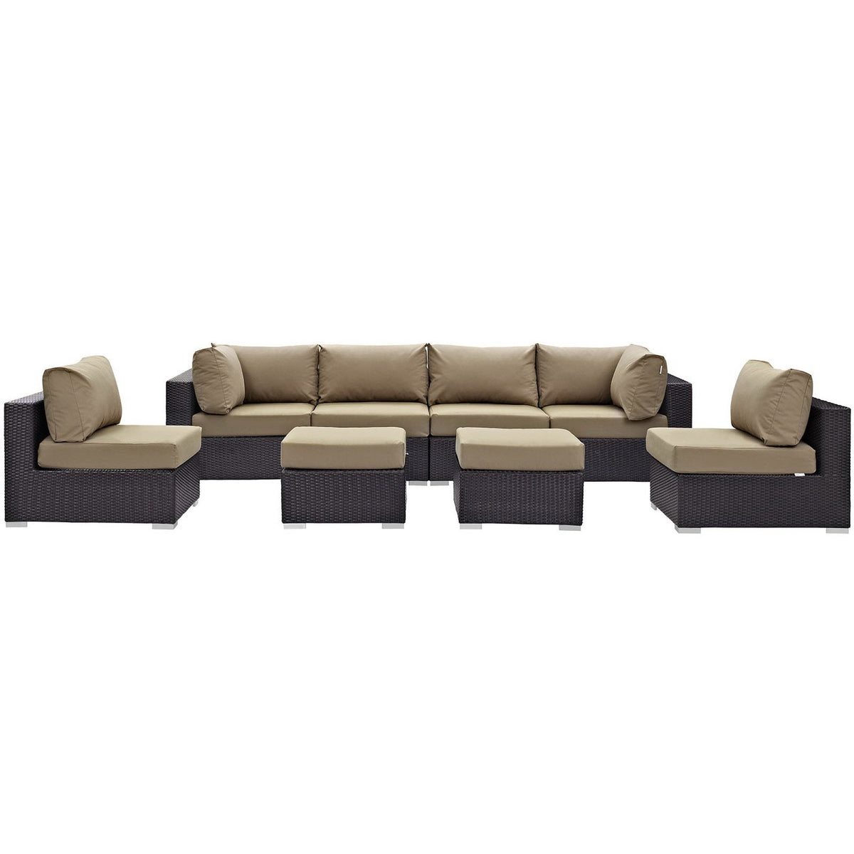 Convene 8 Piece Outdoor Patio Sectional Set by Modway