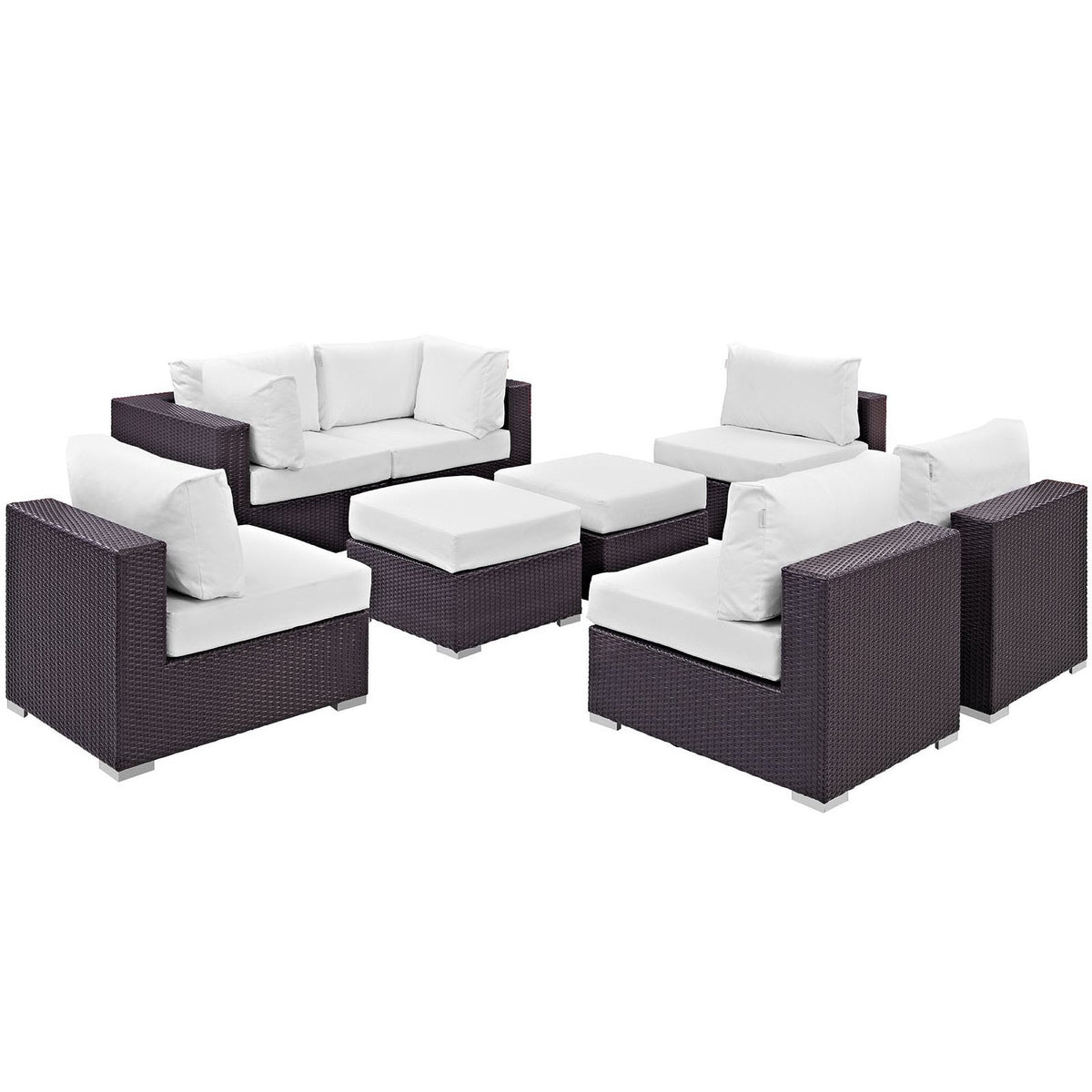 Convene 8 Piece Outdoor Patio Sectional Set by Modway