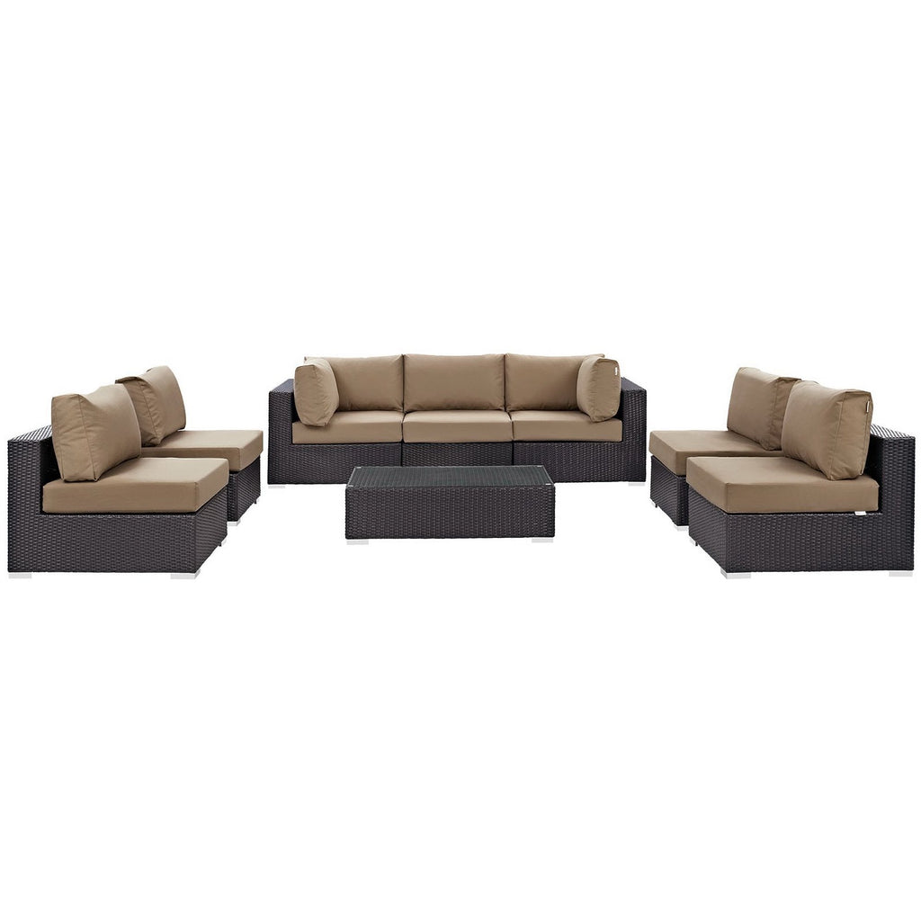 Convene 8 Piece Outdoor Patio Sectional Set by Modway