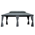 12' x 20' Hardtop Gazebo with Drainage System - Metal